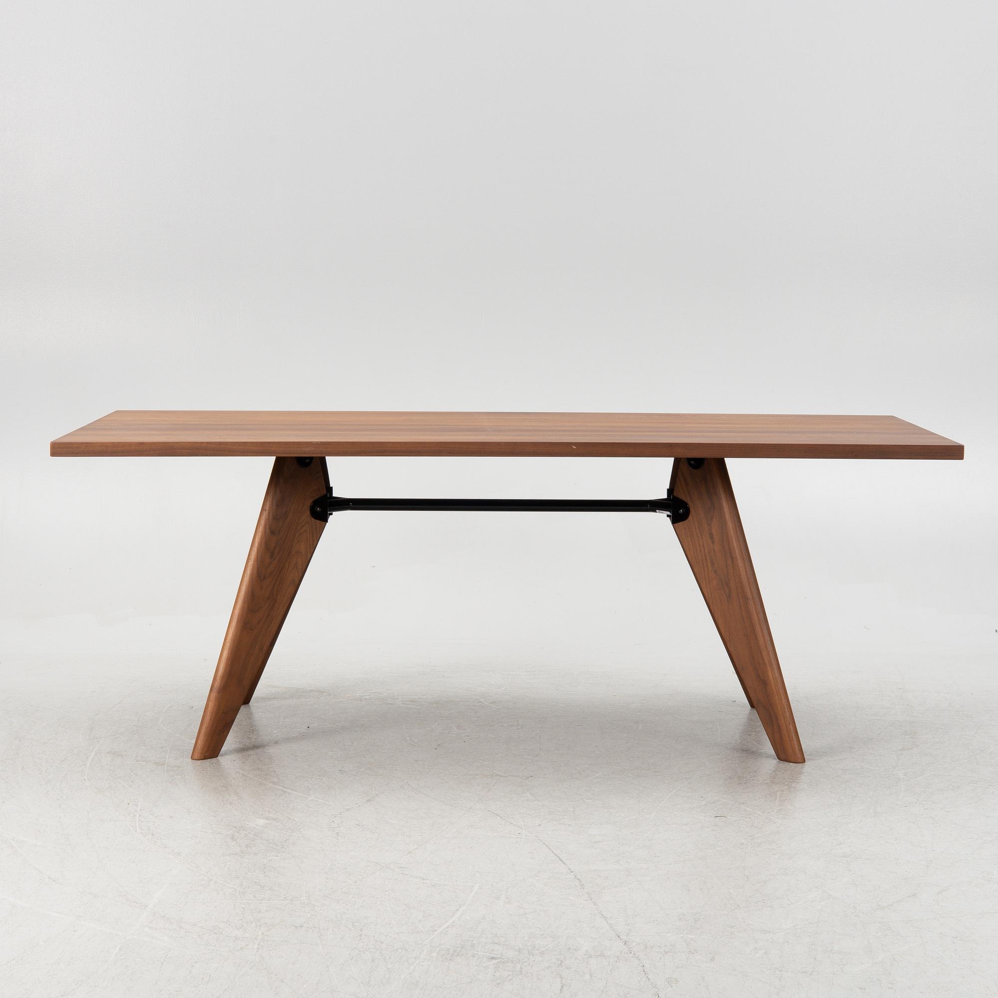 Jean Prouvé, an "EM" dining table, Vitra, 2017.