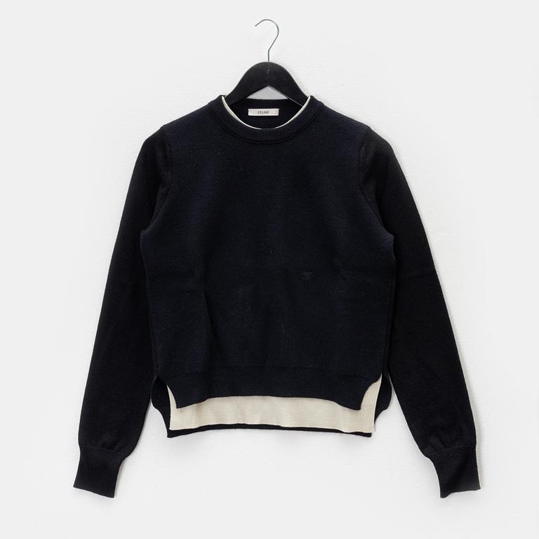 Céline, A wool/cashmere sweater, size S.