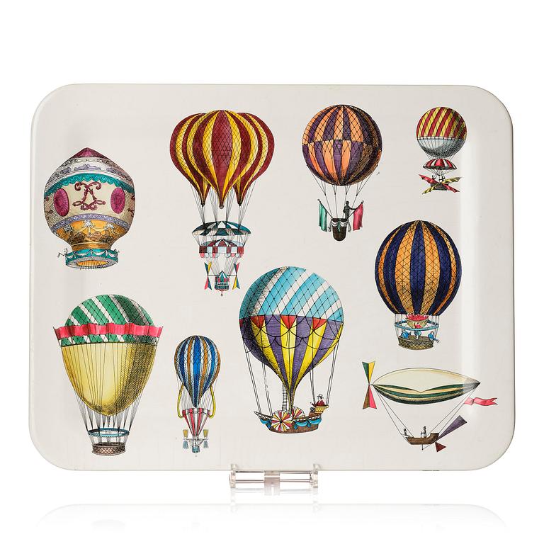 Piero Fornasetti, bricka, "Palloni", Milano, Italien.