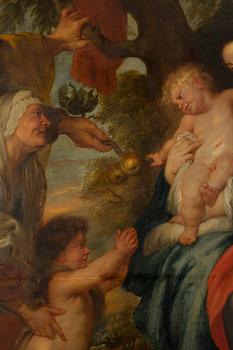 Peter Paul Rubens His studio, The Holy Family under the apple tree.