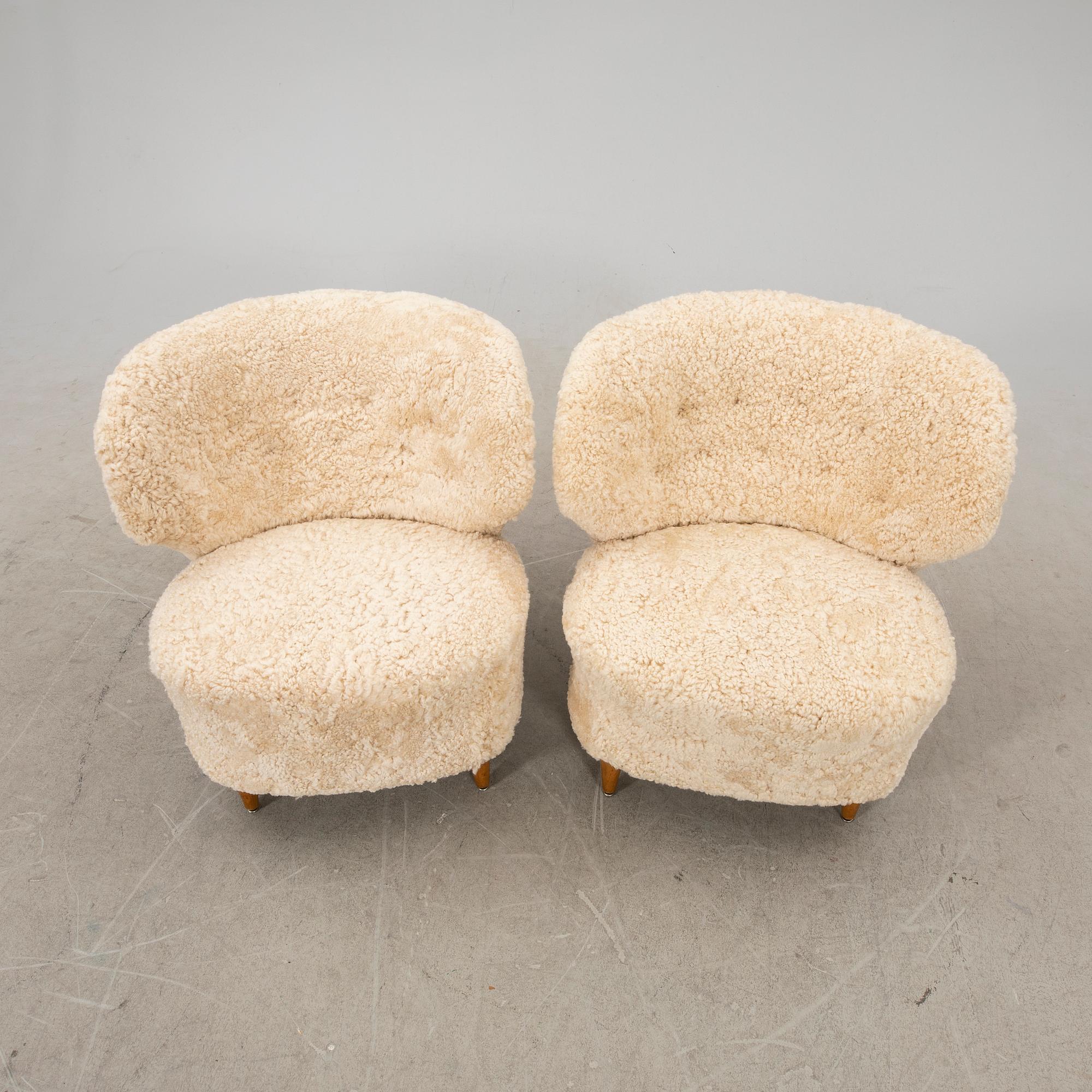Chairs, a pair, probably Finland, first half of the 20th century.
