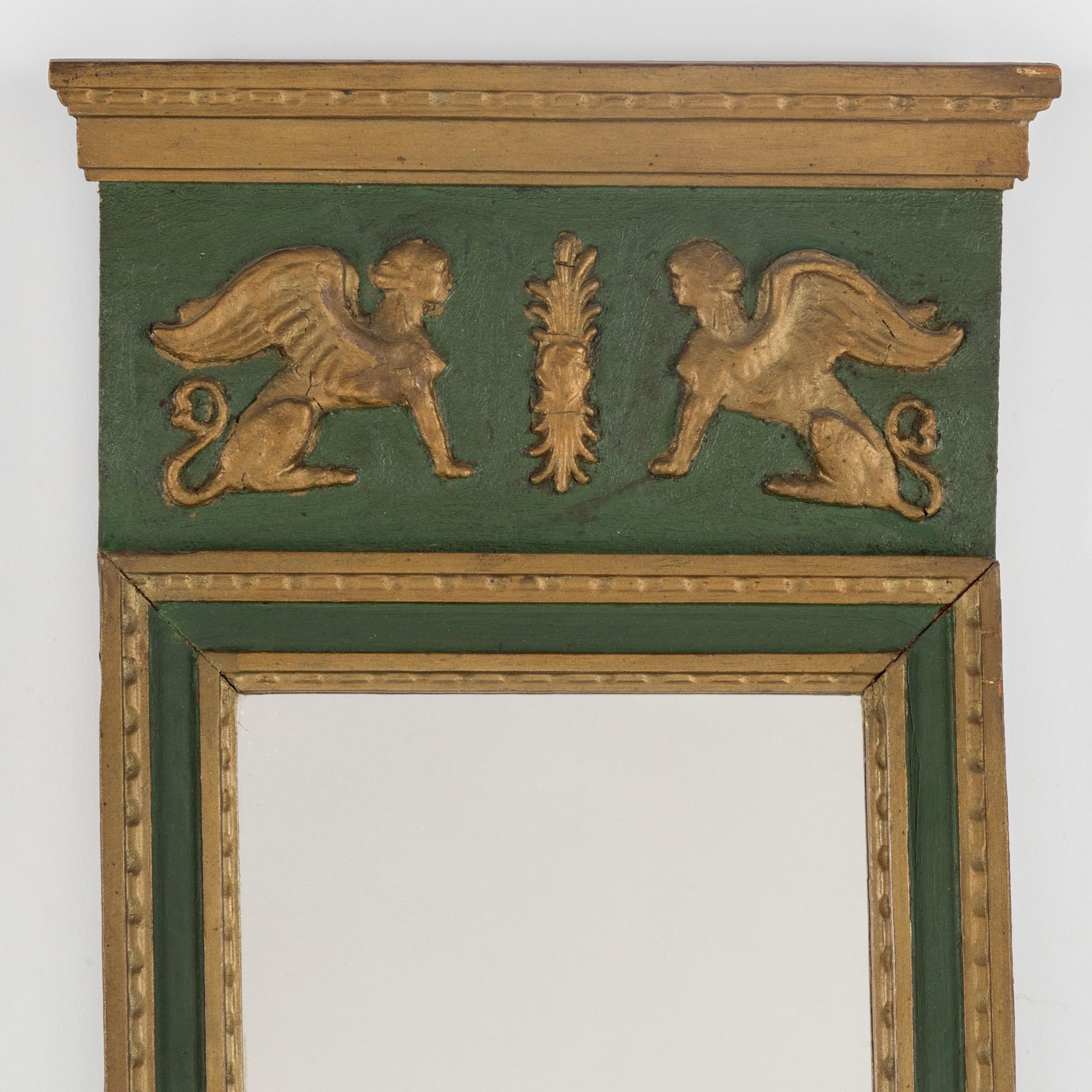 An empire mirror, first half of the 19th century.