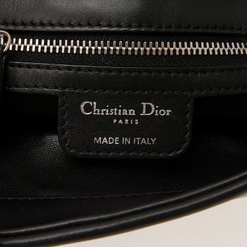 CHRISTIAN DIOR, Black Leather Demi Lune Small Flap Bag.
