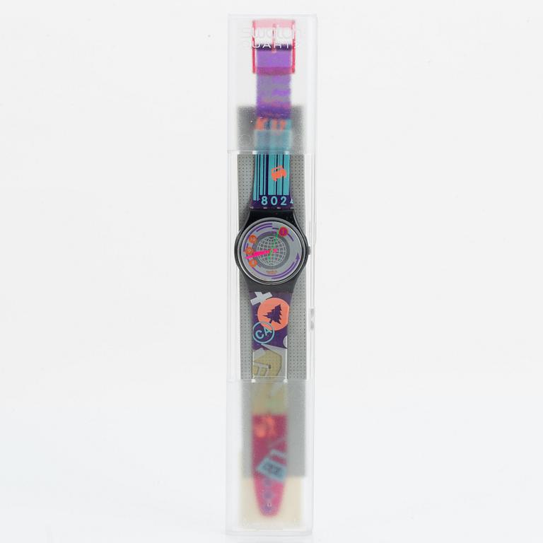 Swatch, Ean Code, armbandsur, 34 mm.