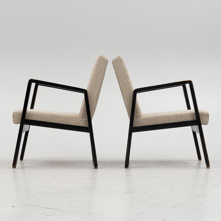 Alvar Aalto, a pair of armchairs model "403", Artek, Finland, mid-20th century.