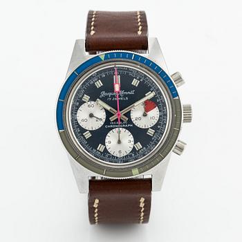 Jaques Monnat, wristwatch, chronograph, 37 mm.