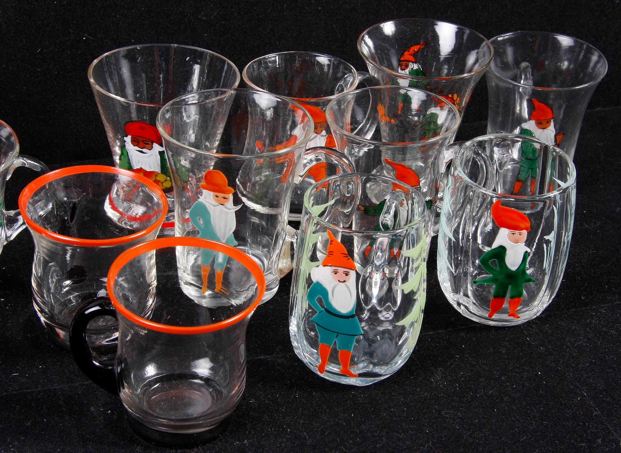 SAMLING GLAS, 22 st, tidigt 1900-tal.