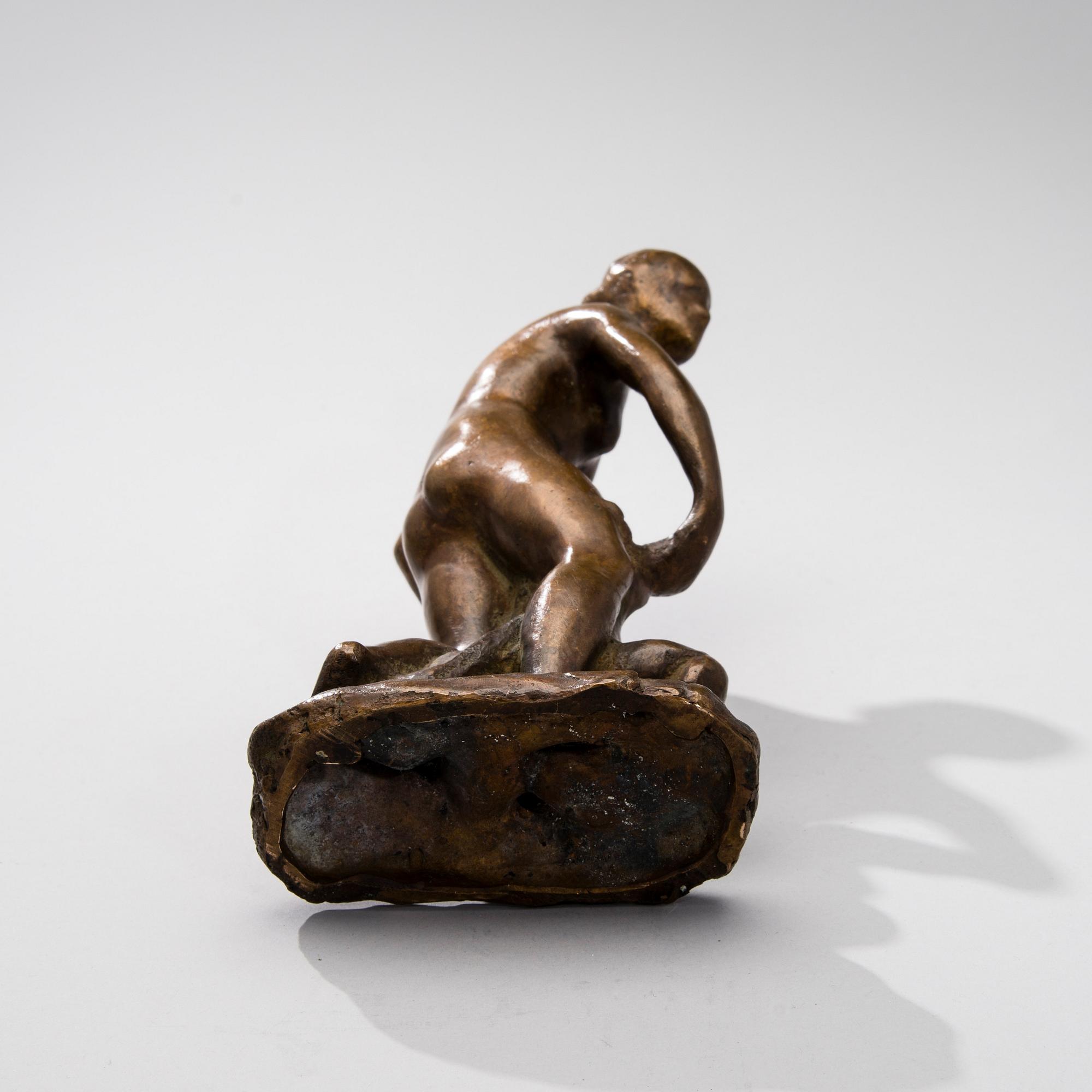 EMIL WIKSTRÖM, bronsskulptur, Wikström museets eftergjutning, signerad och numrerad 4/30.