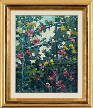 Gerhard Nordström, Garden with Roses.