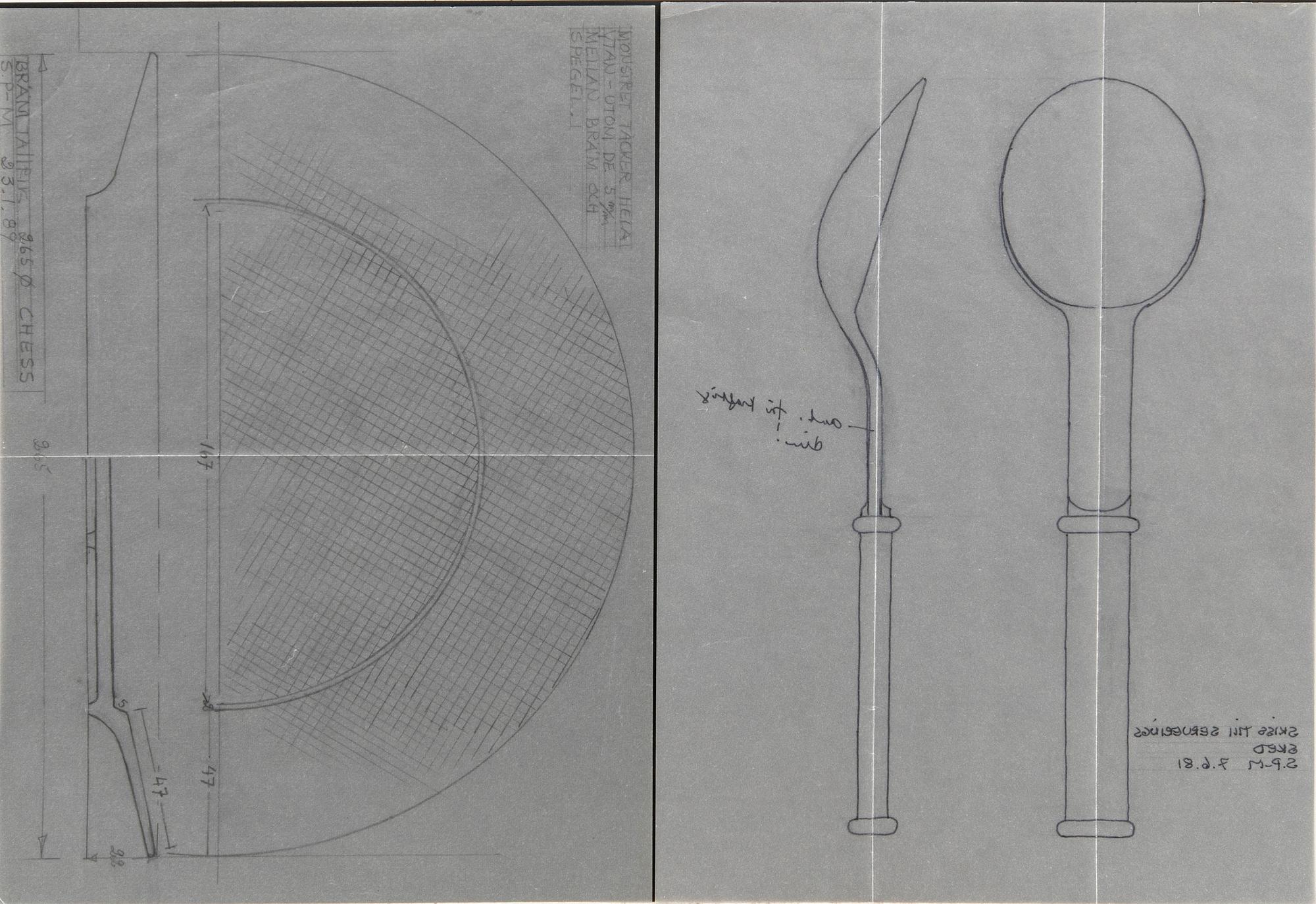 Signe Persson-Melin, a set of six sketches.