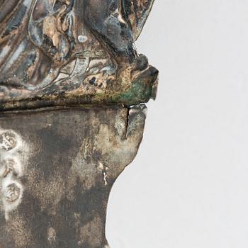 An early 19th century silver Venetian Holy Water bowl.