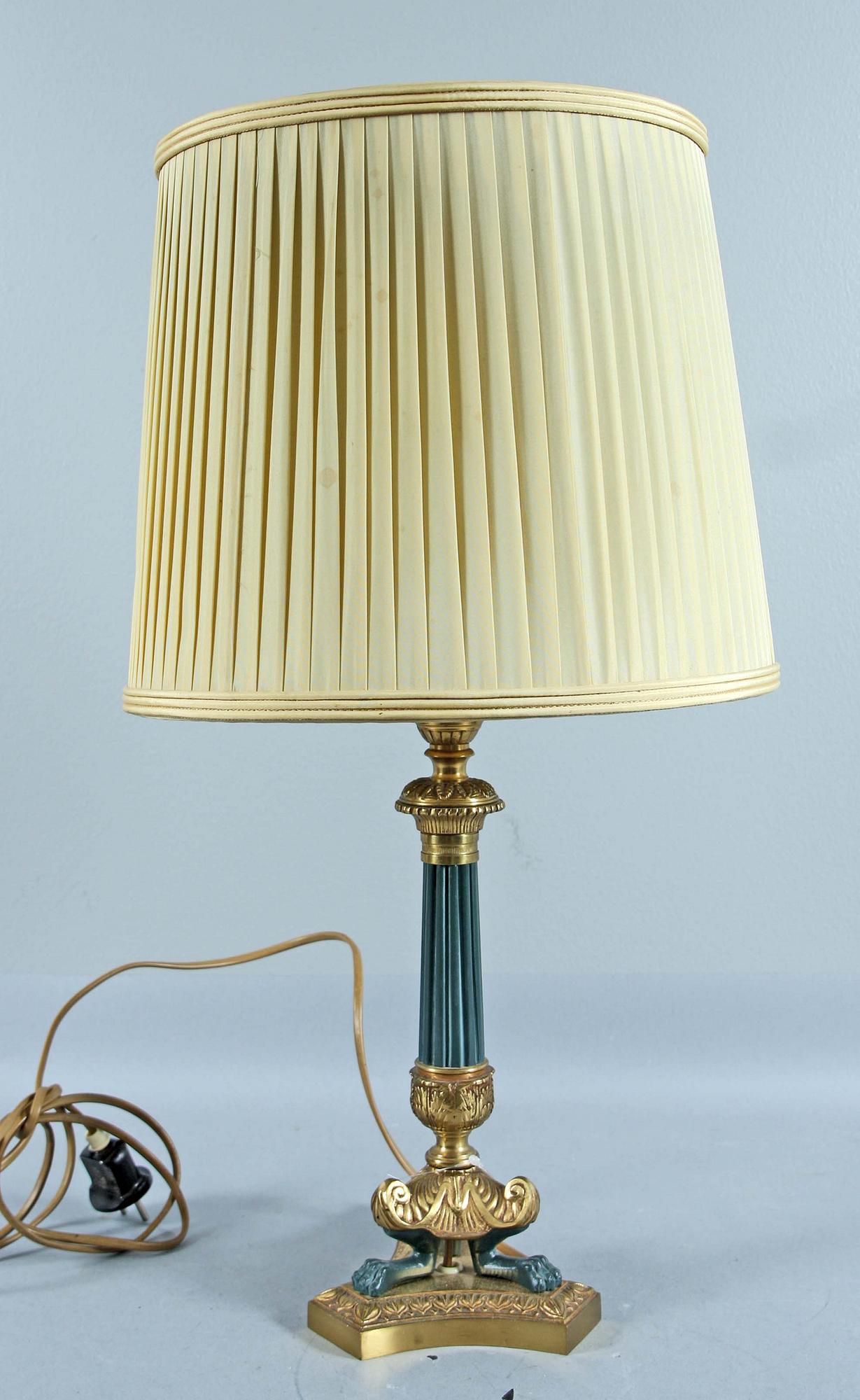 BORDSLAMPA, empirestil, 1900-tal.