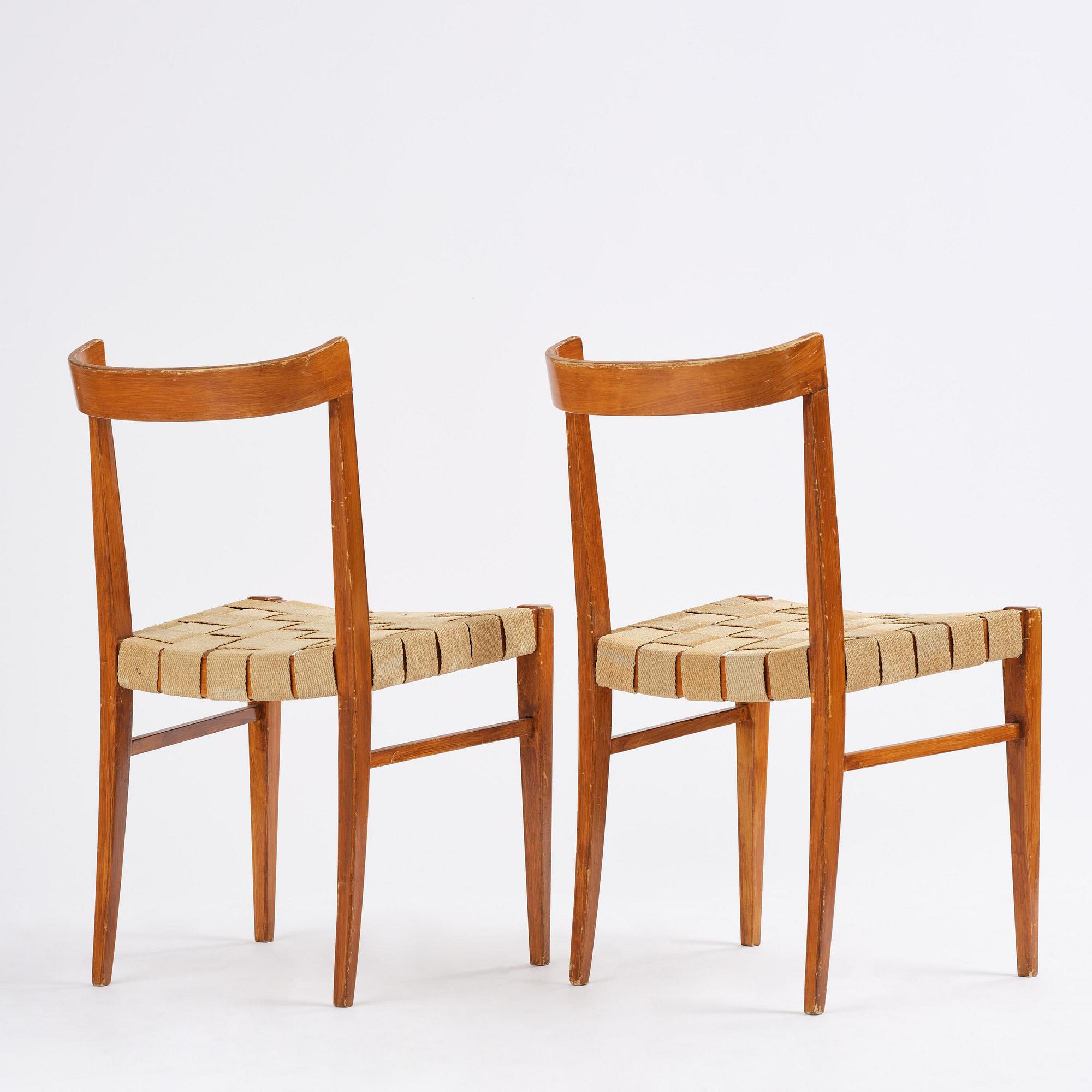 Bruno Mathsson, a pair of "BB" chairs, Firma Karl Mathsson, Värnamo, 1930s.