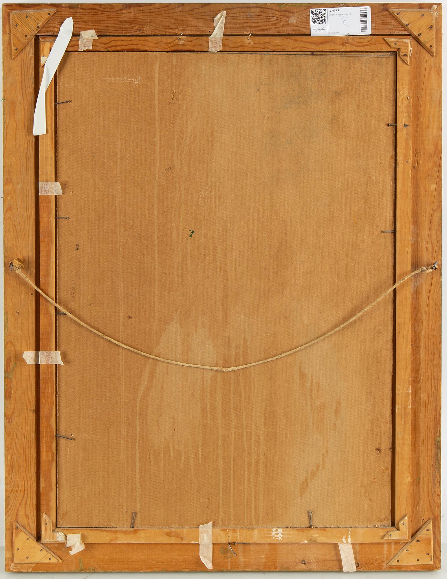 Bengt Lindström, oil on paper-panel, signed.