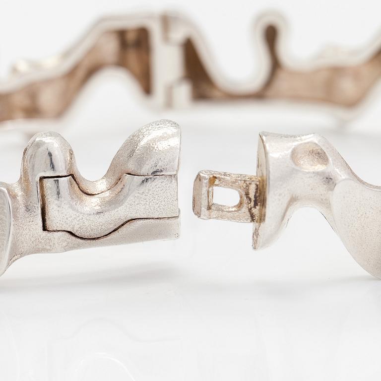 Armband "Cetus" och örhängen "Calloipe", sterlingsilver. Lapponia 1979 och 1984.