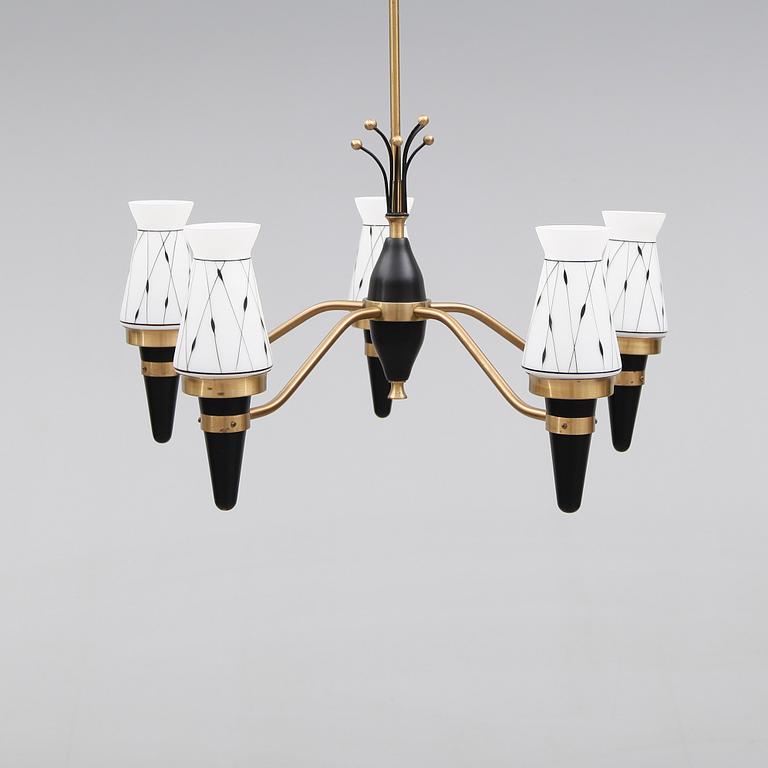 TAKLAMPA, 1900-talets mitt. Höjd ca 85 cm.