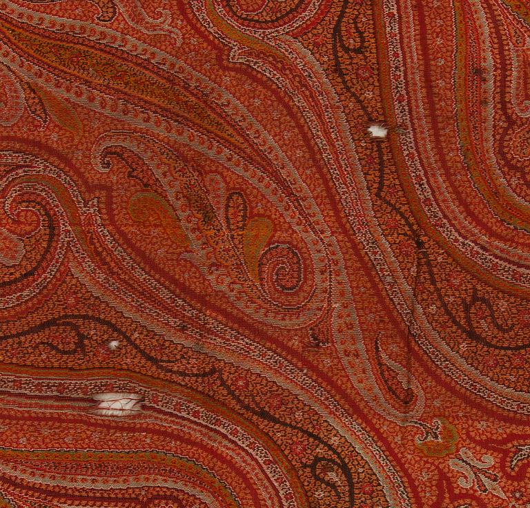 SJAL, PAISLEY. Sekelskiftet 18/1900. Ca 174x171 cm.