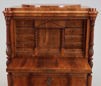 CHIFFONJÉ, senempire/nyrokoko, 1800-talets mitt.