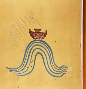 Einar Luterkort, a unique Swedish Grace folding screen, 1930s.