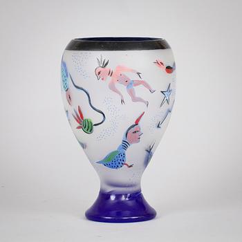 VAS, glas, Ulrica Hydman Vallien, Kosta Boda Ateljé, sign, numr 310863034.