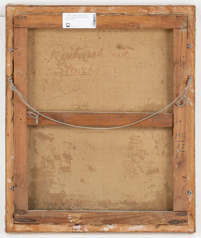 OKÄND KONSTNÄR, olja på duk, ej sign, 1900-talets första hälft.