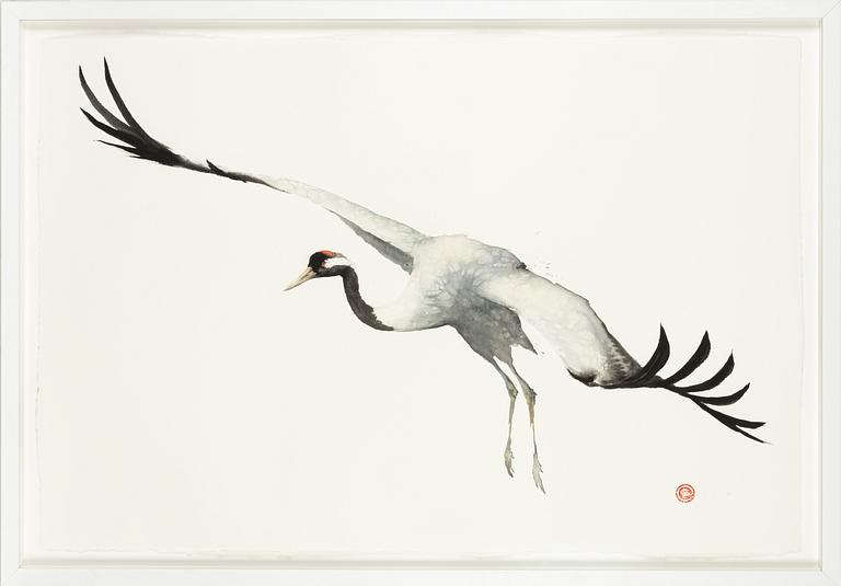 Karl Mårtens, Trana i flykt.