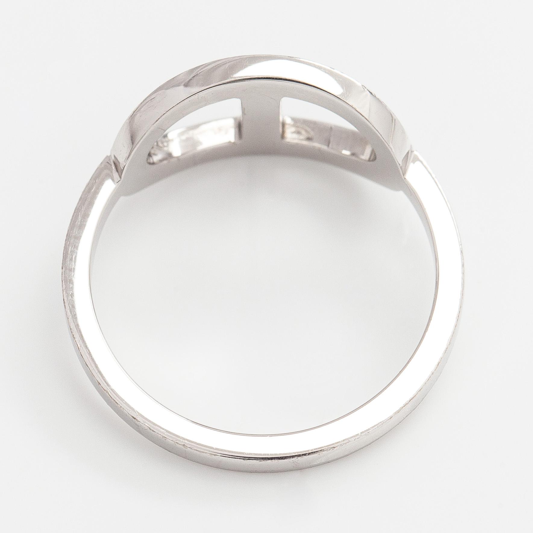 Hermès, ring, "Chaine d'Ancre Contour", 18K vitguld och diamanter.