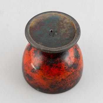 Hans Hedberg, a faience footed bowl, Biot, France.