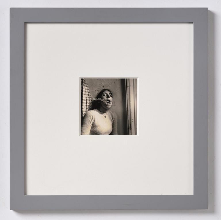 Francesca Woodman, "Self-portrait talking to Vince, Providence Rhode Island", 1977.