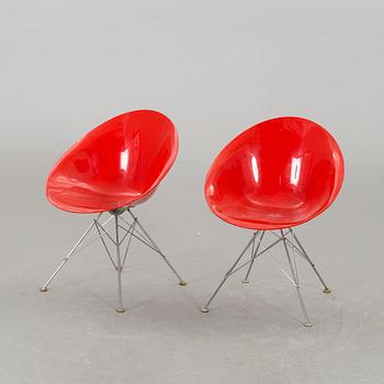 A PAIR OF PHILIPPE STARCK "EROS" CHAIRS BY KARTELL.