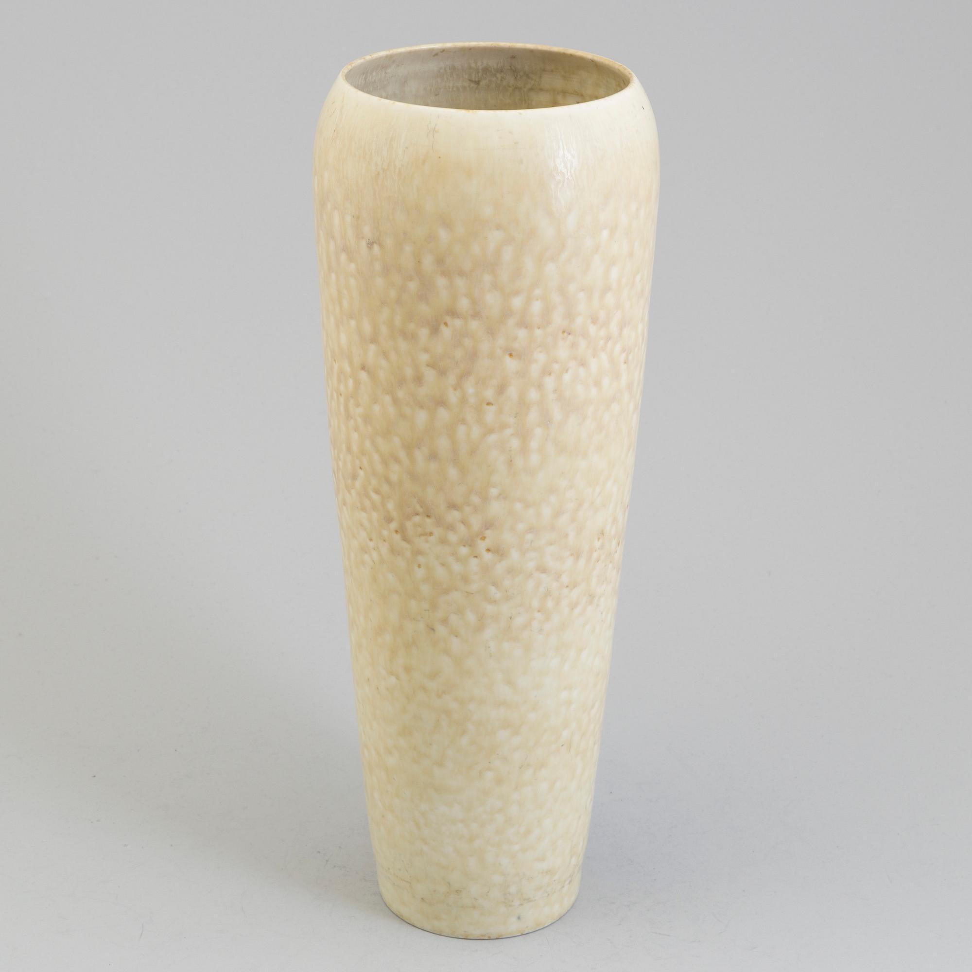 CARL-HARRY STÅLHANE, golvvas, stengods, Rörstrand 1950. Unik.