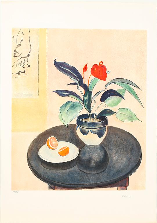 EINAR JOLIN, portfölj med 10 färglitografier, sign och numr 112/360.