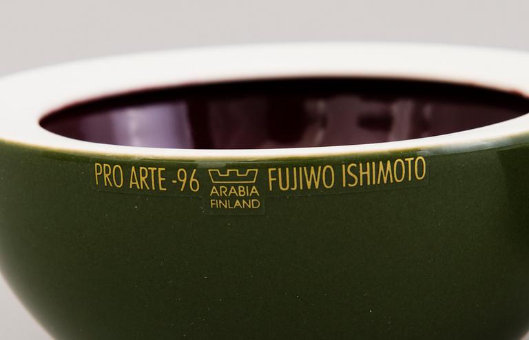 FUJIWO ISHIMOTO, Six 'Mandarin' bowls for Arabia Pro Arte 1996.