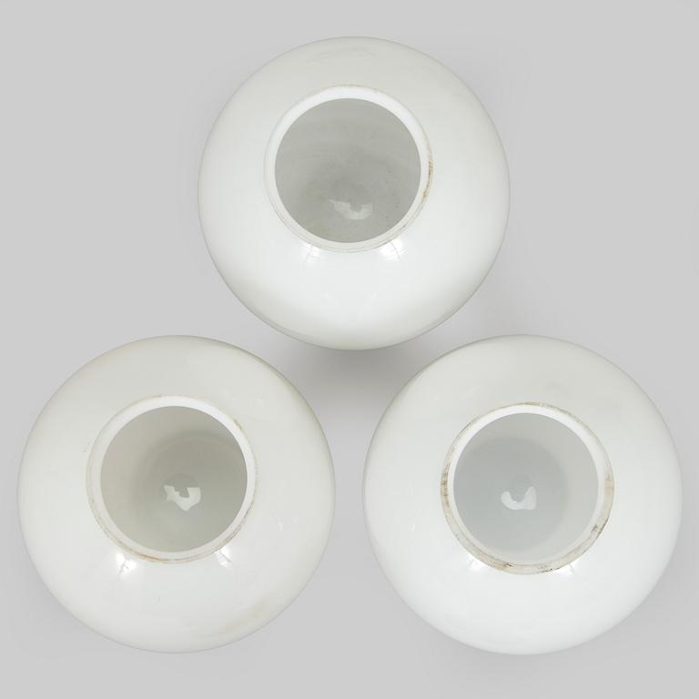 Paavo Tynell, a set of three 1930s ceiling lamps '2008' for Taito Oy.