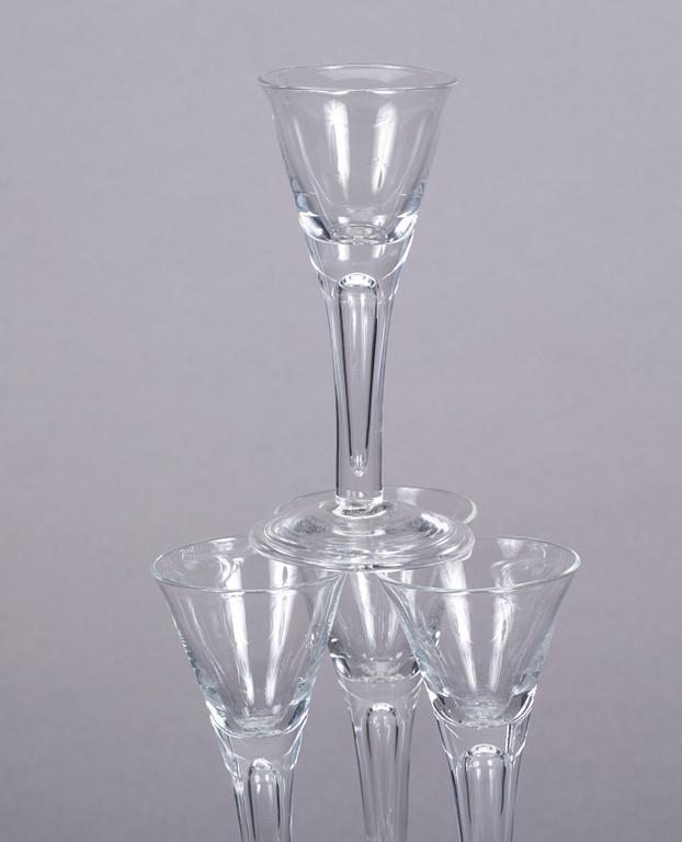 SNAPSGLAS, 12 stycken, "Enhörna".