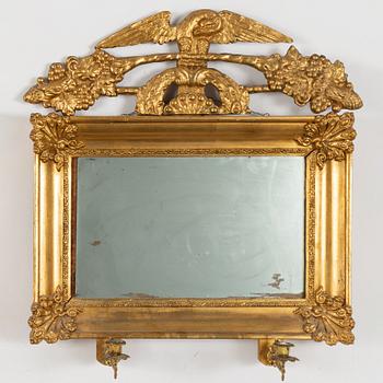 Mirror wall sconce, late Empire, mid-19th century.