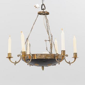 Ceiling lamp, Empire style, circa 1900.