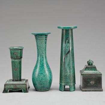 PARTI ARGENTA, 4 delar, stengods, Wilhelm Kåge, Gustavsberg.