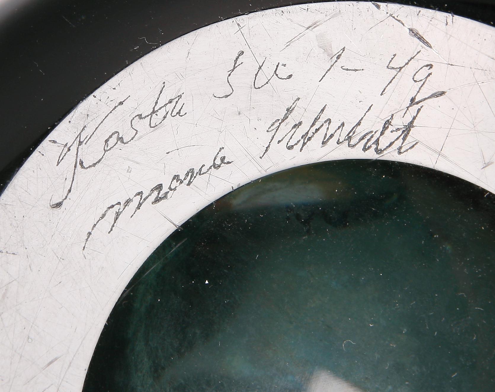 KARAFF, glas, Mona Morales Schildt, Kosta, sign.