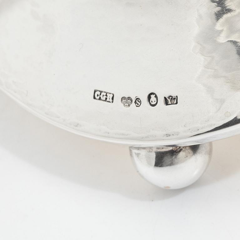C.G. Hallberg, A Swedish silver bowl, mark of CG Hallberg, Stockholm 1925.