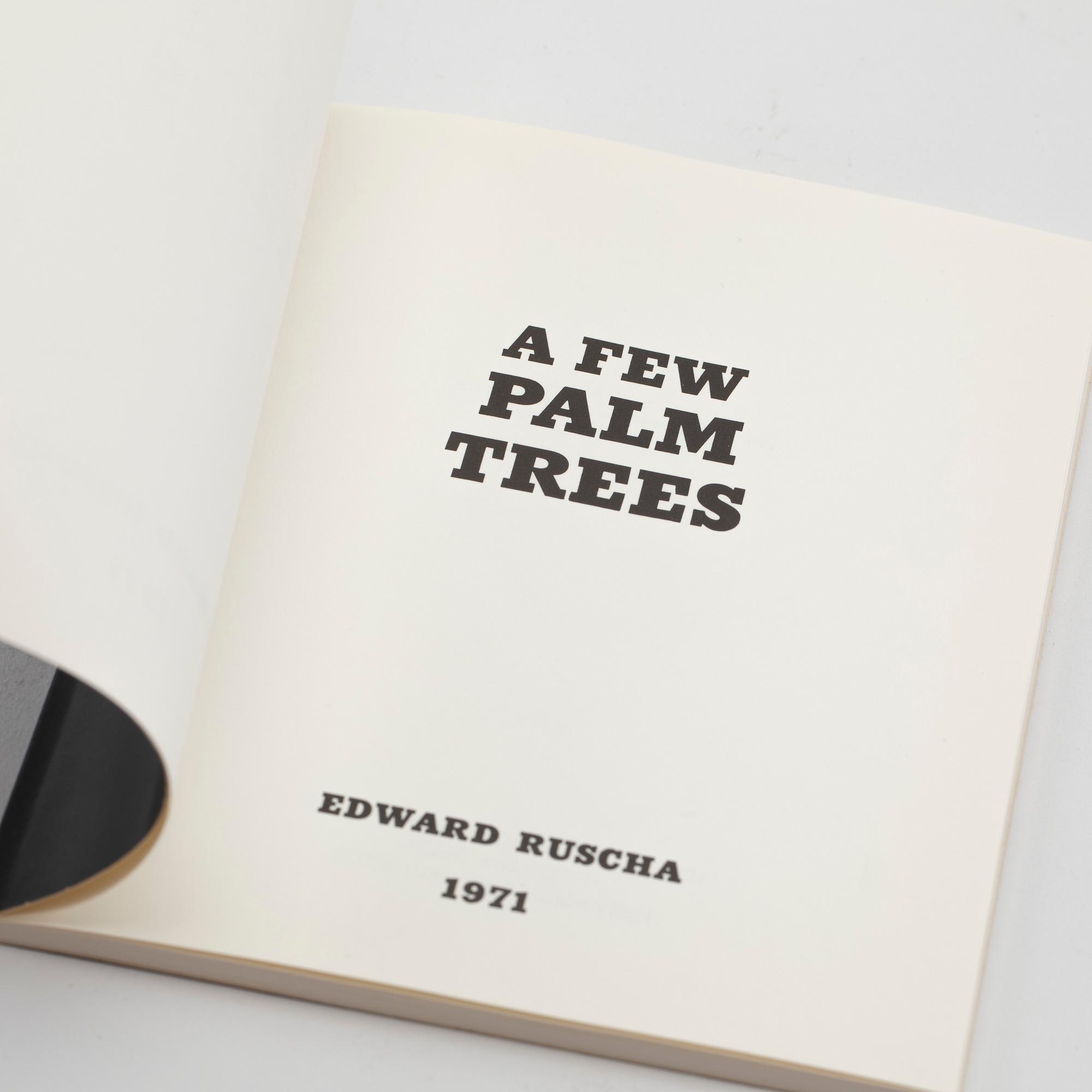 Edward Ruscha, "A few palm trees", 1971.