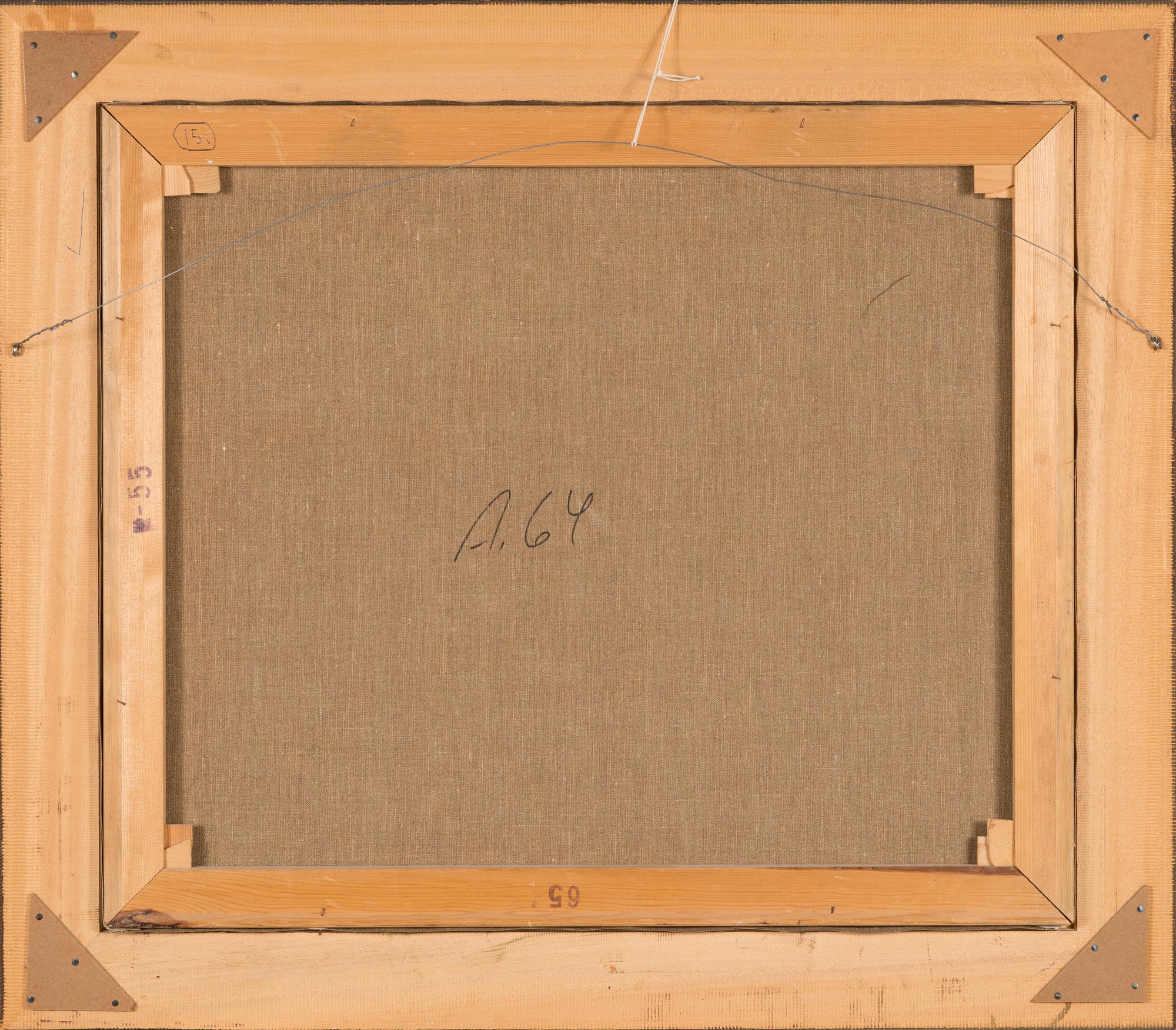 Eero Nelimarkka, oil on canvas, signed and dated 1975.