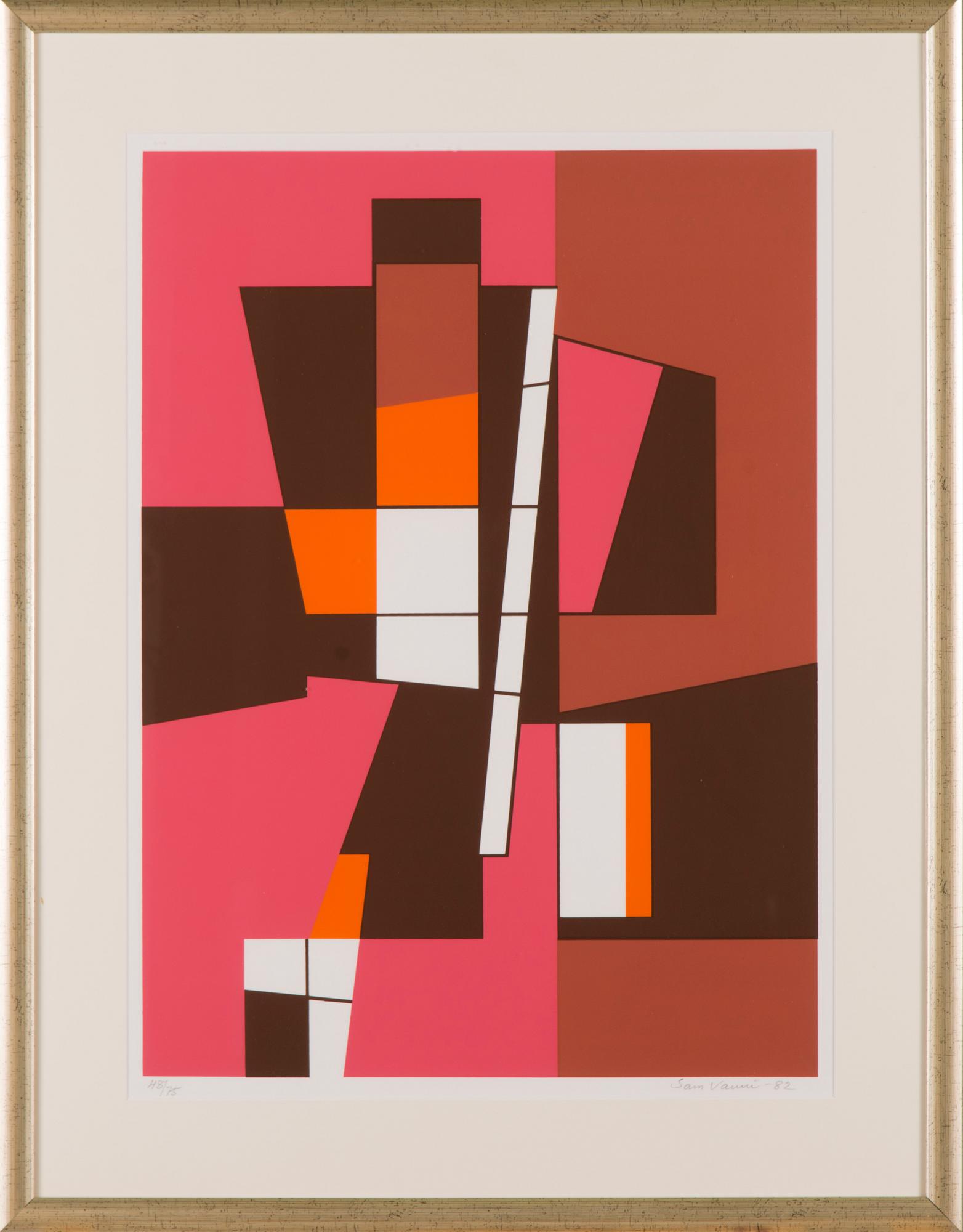 SAM VANNI, serigraph, signed and dated -82, numbered 48/75.