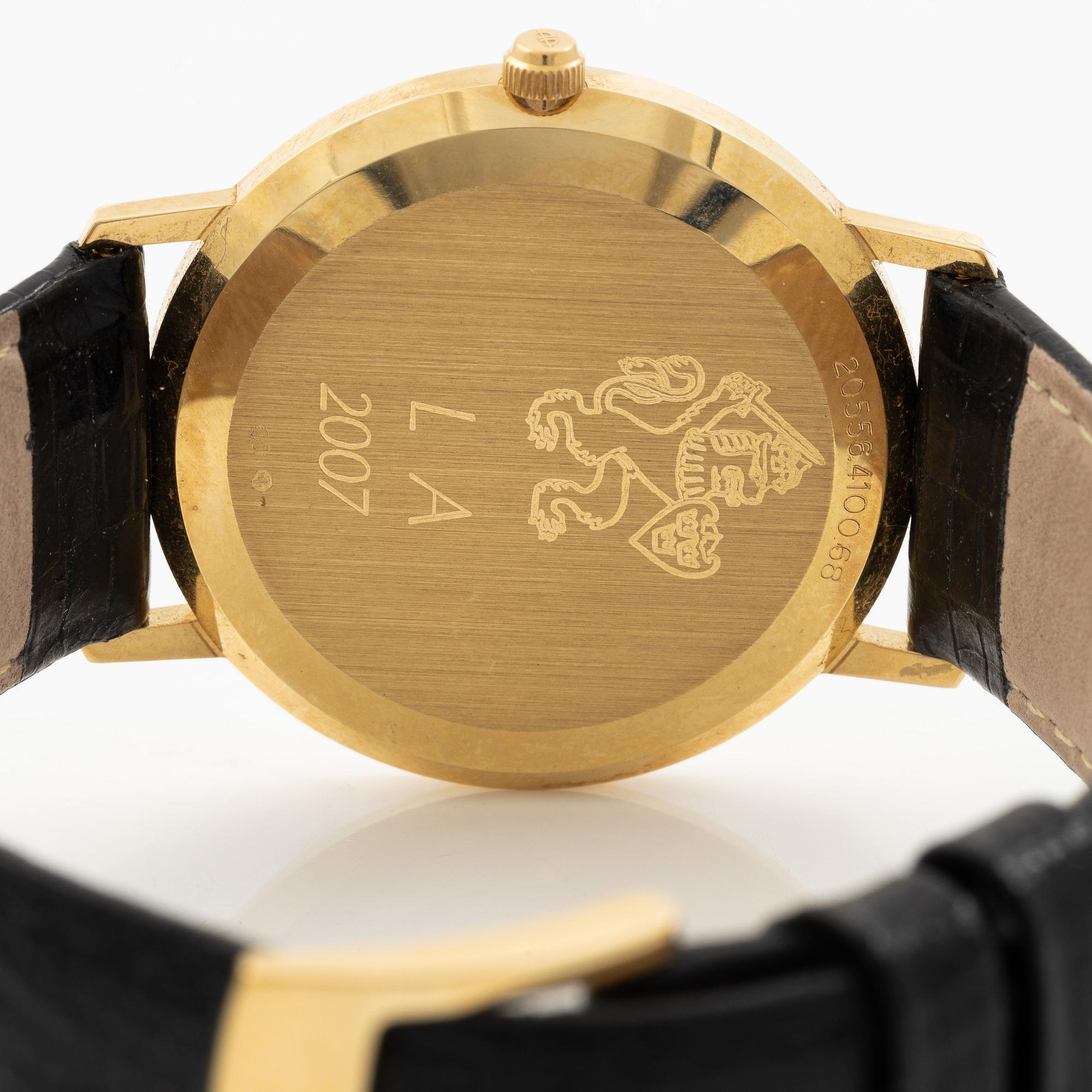 Antima, wristwatch, 33.5 mm, 18K gold.