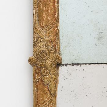 A Rococo mirror, Sweden, second half of the 18th Century.