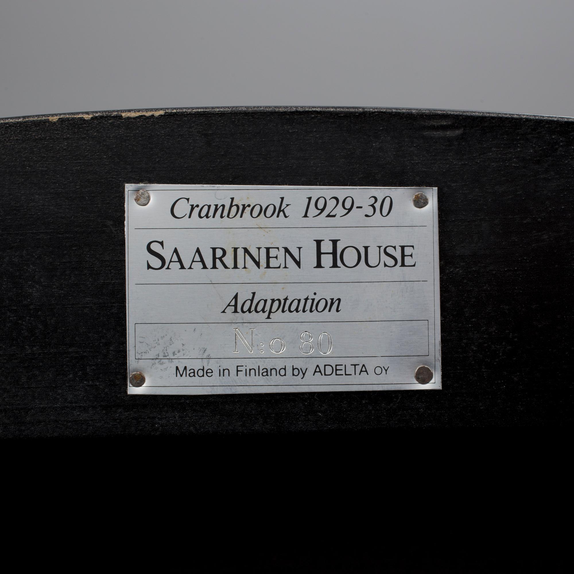 MATGRUPP, 6+1 delar, "Cranbrook", Eliel Saarinen, Adelta, Finland, formgivna 1929-30. 1900-talets andra hälft.