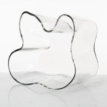 Alvar Aalto, a model 3031 glass vase, Iittala, Finland, second half of the 20th century.