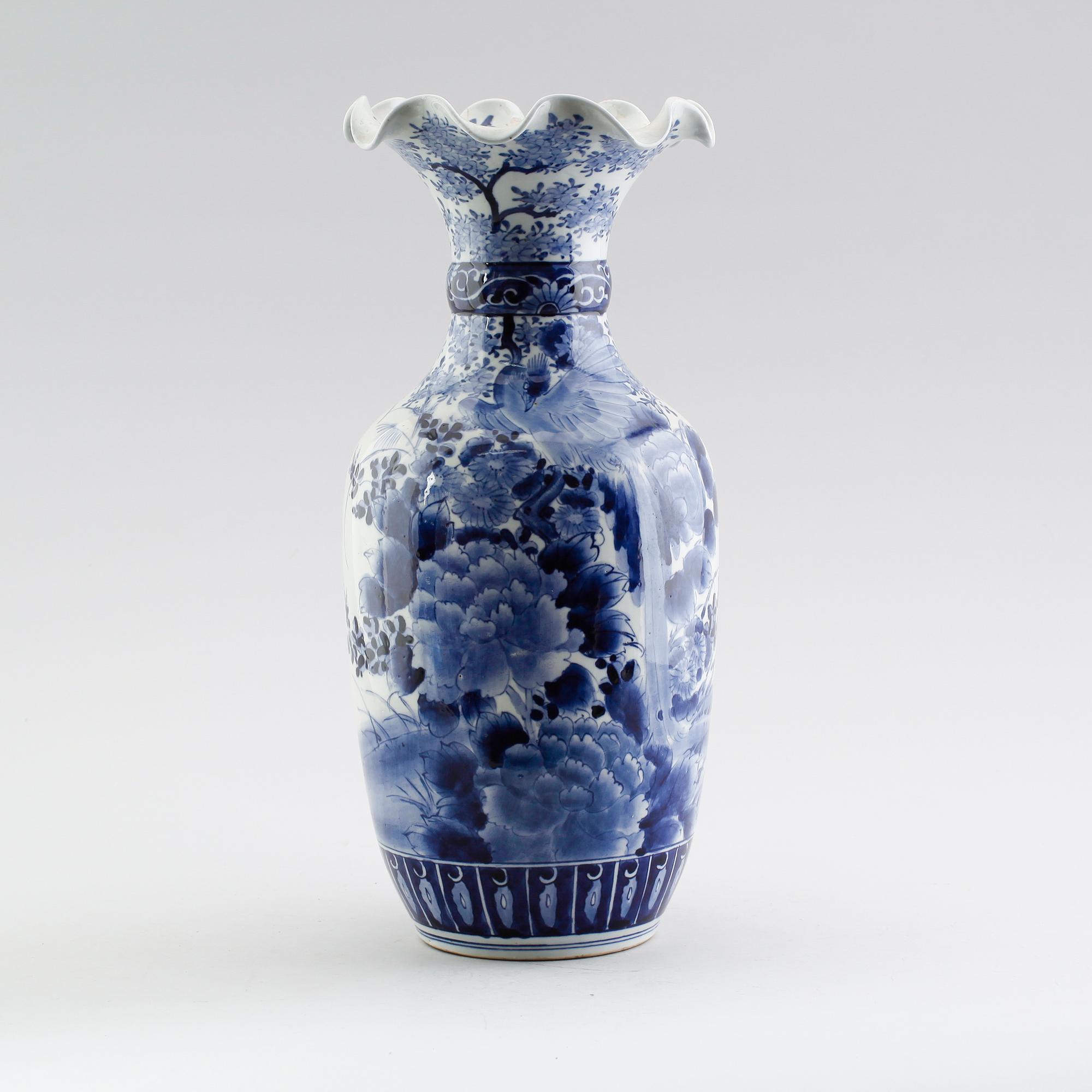 VAS, porslin, ostindisk, 1800-/1900-tal.