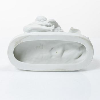 Johan Peter Molin, efter, sculpture, Parian, "The Belt Bucklers".