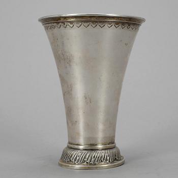 BÄGARE, silver, MGAB, Uppsala, 1900-talets första hälft. Vikt ca 165 gram.